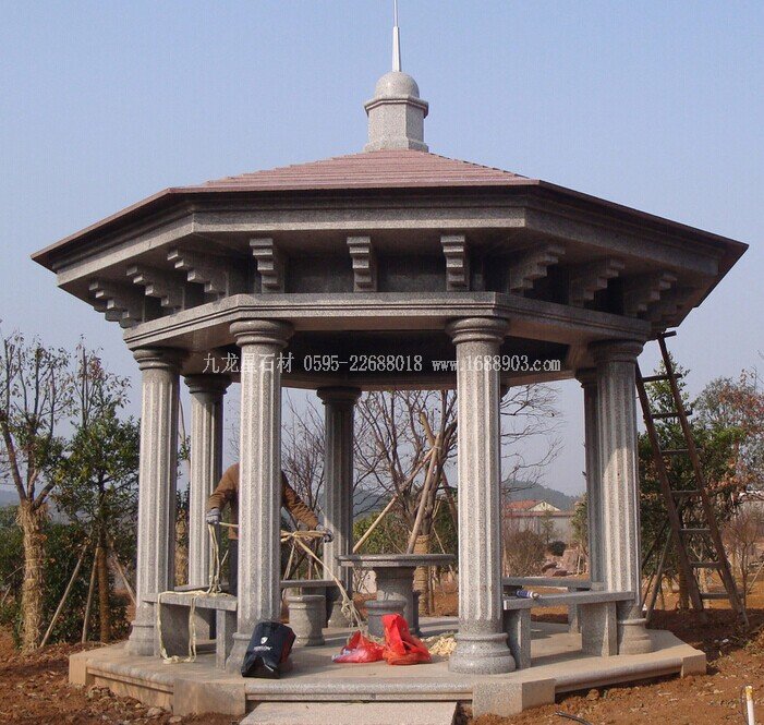 石雕涼亭的常見結(jié)構